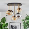 Koyoto Plafonnier, Boule lumineuse Laiton, Noir, 5 lumières