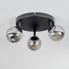 Chehalis Plafonnier, Boule lumineuse Fumé, 3 lumières