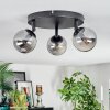 Chehalis Plafonnier, Boule lumineuse Fumé, 3 lumières