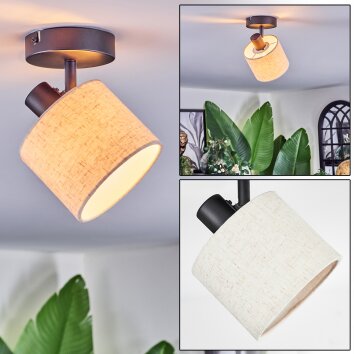 Bassagoda Plafonnier, Spot de plafond Noir, 1 lumière Bassagoda Plafonnier, Spot de plafond Noir, 1 lumière