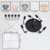 Koyoto Suspension, Boule lumineuse, Suspension Ambre, Clair, Fumé, 5 lumières