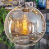 Koyoto Suspension, Boule lumineuse, Suspension Ambre, Clair, 5 lumières