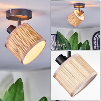 Bongal Plafonnier, Spot de plafond Noir, 1 lumière