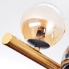 Chehalis Plafonnier, Boule lumineuse Or, Noir, 8 lumières