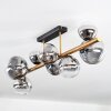 Chehalis Plafonnier, Boule lumineuse Or, Noir, 8 lumières