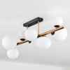 Chehalis Plafonnier, Boule lumineuse Or, Noir, 8 lumières