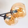 Koyoto Plafonnier, Boule lumineuse 59 cm Ambre, 6 lumières