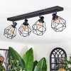 Yaak Plafonnier, Spot de plafond Noir, 4 lumières