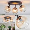 Chehalis Plafonnier, Boule lumineuse Ambre, Clair, 3 lumières