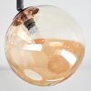 Chehalis Plafonnier, Boule lumineuse 30 cm Ambre, 4 lumières