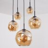 Ripoll Suspension, Boule lumineuse, Suspension Ambre, 5 lumières