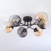 Koyoto Plafonnier, Boule lumineuse 59 cm Ambre, Clair, Fumé, 6 lumières