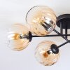 Koyoto Plafonnier, Boule lumineuse 59 cm Ambre, Clair, 6 lumières