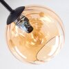 Koyoto Plafonnier, Boule lumineuse 59 cm Ambre, Clair, Fumé, 6 lumières
