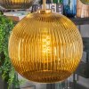 Koyoto Suspension, Boule lumineuse, Suspension Or, Noir, 5 lumières