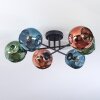 Ripoll Plafonnier, Boule lumineuse Bleu, Vert, Cuivré, 6 lumières