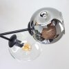 Ripoll Plafonnier, Boule lumineuse Ambre, Clair, Fumé, 6 lumières