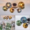 Ripoll Plafonnier, Boule lumineuse Bleu, Or, Vert, 6 lumières