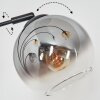 Koyoto Boule lumineuse, Lampadaire Ambre, Clair, Fumé, 5 lumières