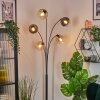 Koyoto Boule lumineuse, Lampadaire Ambre, Clair, Fumé, 5 lumières