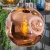 Ripoll Suspension, Boule lumineuse, Suspension Bleu, Vert, Cuivré, 5 lumières