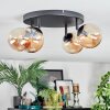 Chehalis Plafonnier, Boule lumineuse Ambre, 4 lumières Chehalis Plafonnier, Boule lumineuse Ambre, 4 lumières