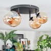 Chehalis Plafonnier, Boule lumineuse Ambre, 4 lumières