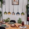 Koyoto Suspension, Boule lumineuse, Suspension Écru, Noir, 5 lumières