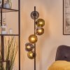 Koyoto Boule lumineuse, Lampadaire Bleu, Chrome, Or, Vert, Fumé, 6 lumières