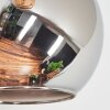 Koyoto Boule lumineuse, Lampadaire Ambre, Chrome, Fumé, 5 lumières Koyoto Boule lumineuse, Lampadaire Ambre, Chrome, Fumé, 5 lumières