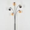 Koyoto Boule lumineuse, Lampadaire Ambre, Chrome, Fumé, 5 lumières Koyoto Boule lumineuse, Lampadaire Ambre, Chrome, Fumé, 5 lumières