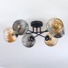 Ripoll Plafonnier, Boule lumineuse Ambre, Fumé, 6 lumières
