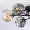 Ripoll Plafonnier, Boule lumineuse Ambre, Clair, Fumé, 6 lumières