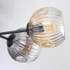 Ripoll Plafonnier, Boule lumineuse Ambre, Clair, Fumé, 6 lumières