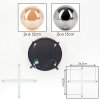 Chehalis Plafonnier, Boule lumineuse Ambre, Fumé, 4 lumières