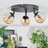 Chehalis Plafonnier, Boule lumineuse 40 cm Ambre, 3 lumières Chehalis Plafonnier, Boule lumineuse 40 cm Ambre, 3 lumières