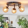 Chehalis Plafonnier, Boule lumineuse 40 cm Ambre, 3 lumières Chehalis Plafonnier, Boule lumineuse 40 cm Ambre, 3 lumières