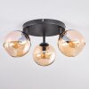 Koyoto Plafonnier, Boule lumineuse Ambre, 3 lumières