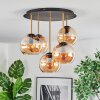 Koyoto Plafonnier, Boule lumineuse Laiton, Noir, 5 lumières