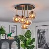 Koyoto Plafonnier, Boule lumineuse Laiton, Noir, 5 lumières