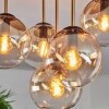 Gastor Plafonnier, Boule lumineuse Laiton, Noir, 5 lumières