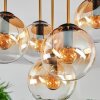 Gastor Plafonnier, Boule lumineuse Laiton, Noir, 5 lumières