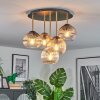 Koyoto Plafonnier, Boule lumineuse Laiton, Noir, 5 lumières