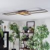 Manor Plafonnier LED Noir, 1 lumière