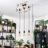 Soungou Suspension, Suspension Écru, Noir, 3 lumières