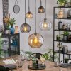 Koyoto Suspension, Boule lumineuse, Suspension 45 cm Ambre, Clair, Fumé, 5 lumières