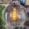 Koyoto Suspension, Boule lumineuse, Suspension Ambre, Clair, Fumé, 5 lumières