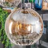 Koyoto Suspension, Boule lumineuse, Suspension Ambre, Clair, 5 lumières