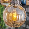 Koyoto Suspension, Boule lumineuse, Suspension Ambre, 5 lumières