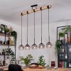 Koyoto Suspension, Boule lumineuse, Suspension Écru, Noir, 5 lumières